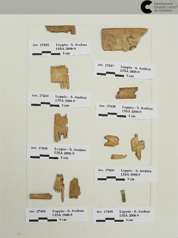 Il sito archeologico di S. Andrea - Loppio | reperti in osso