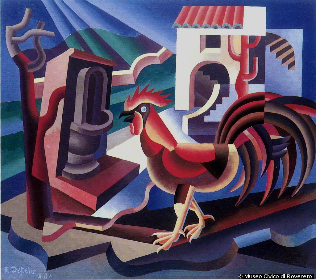 Fortunato Depero, Il gallo, 1935