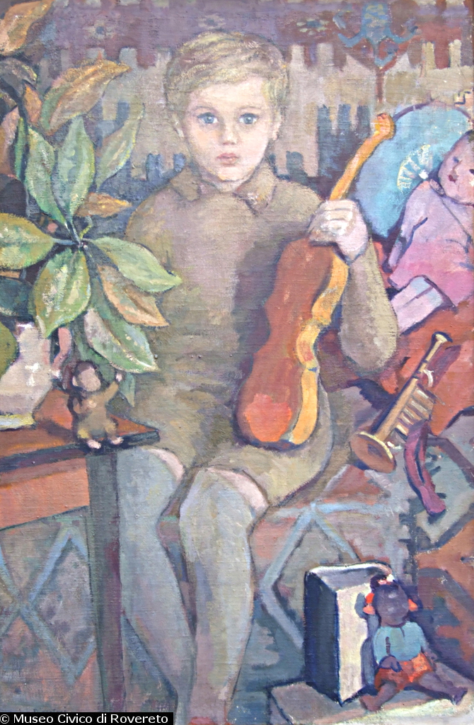 Regina Disertori, Ritratto di bambino con violino, 1931