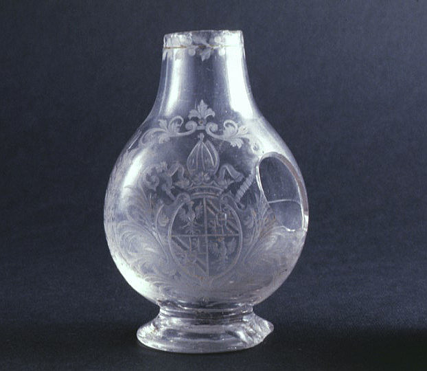 Ampolla in vetro del secolo XVII